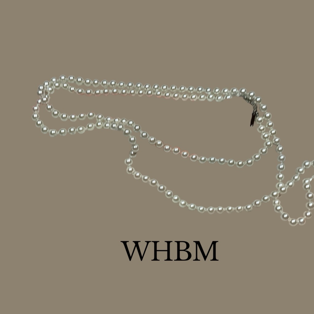 White House Black Market Whbm Classic Long Faux Pearl Strand Silver Toned Close 25$